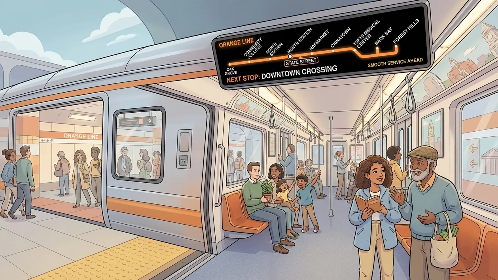 Boston MBTA Updates Orange Line Maps for Accuracy