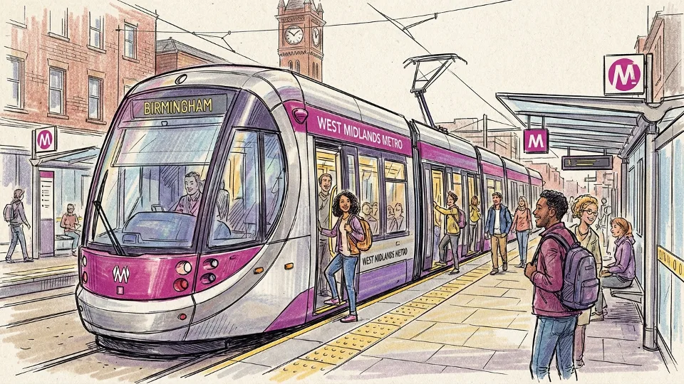 West Midlands Tram Keeps the Region Moving Smoothly