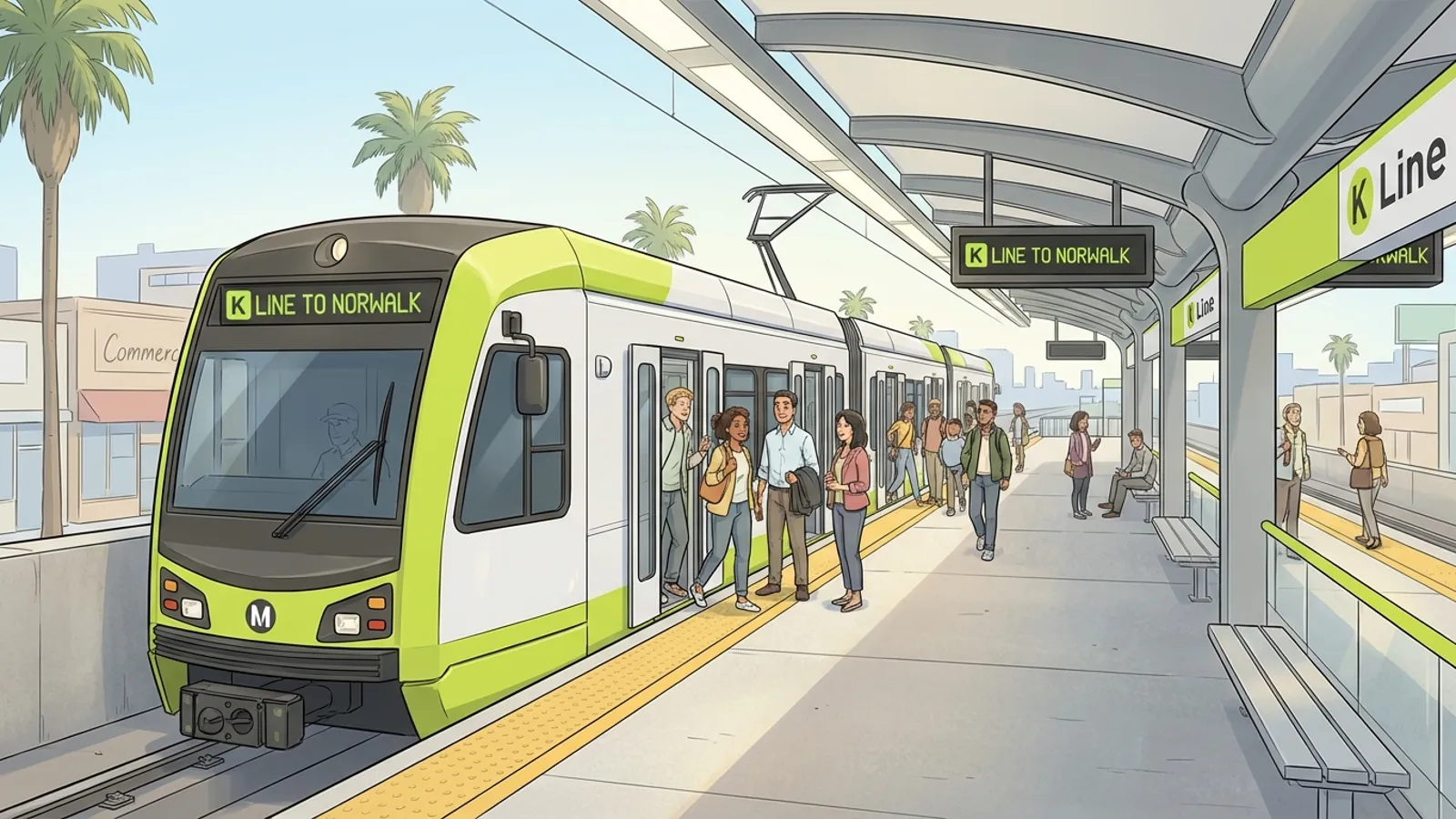 LA Metro K Line Connects Crowds to King Day Parade