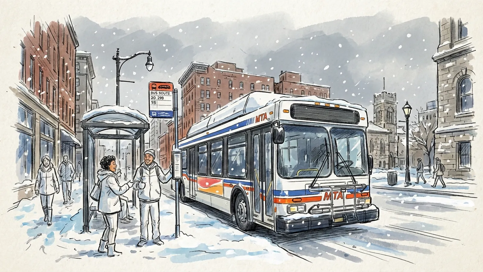 DC-Maryland-Virginia Transit Adapts to Winter Storm