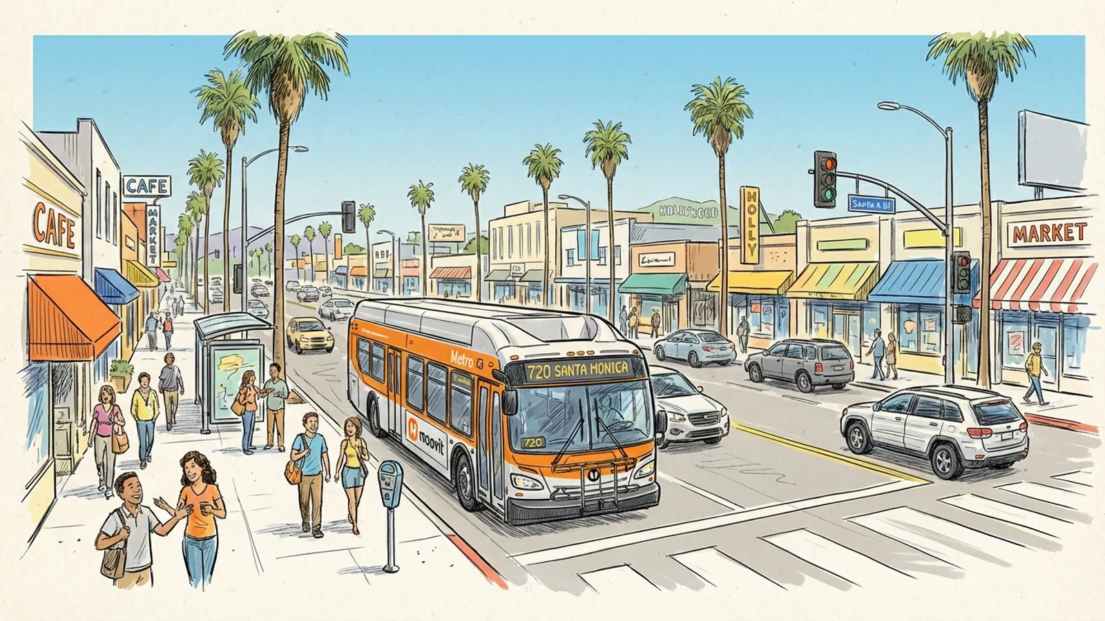 LA Bus Line 4 Adapts After Schedule Shift