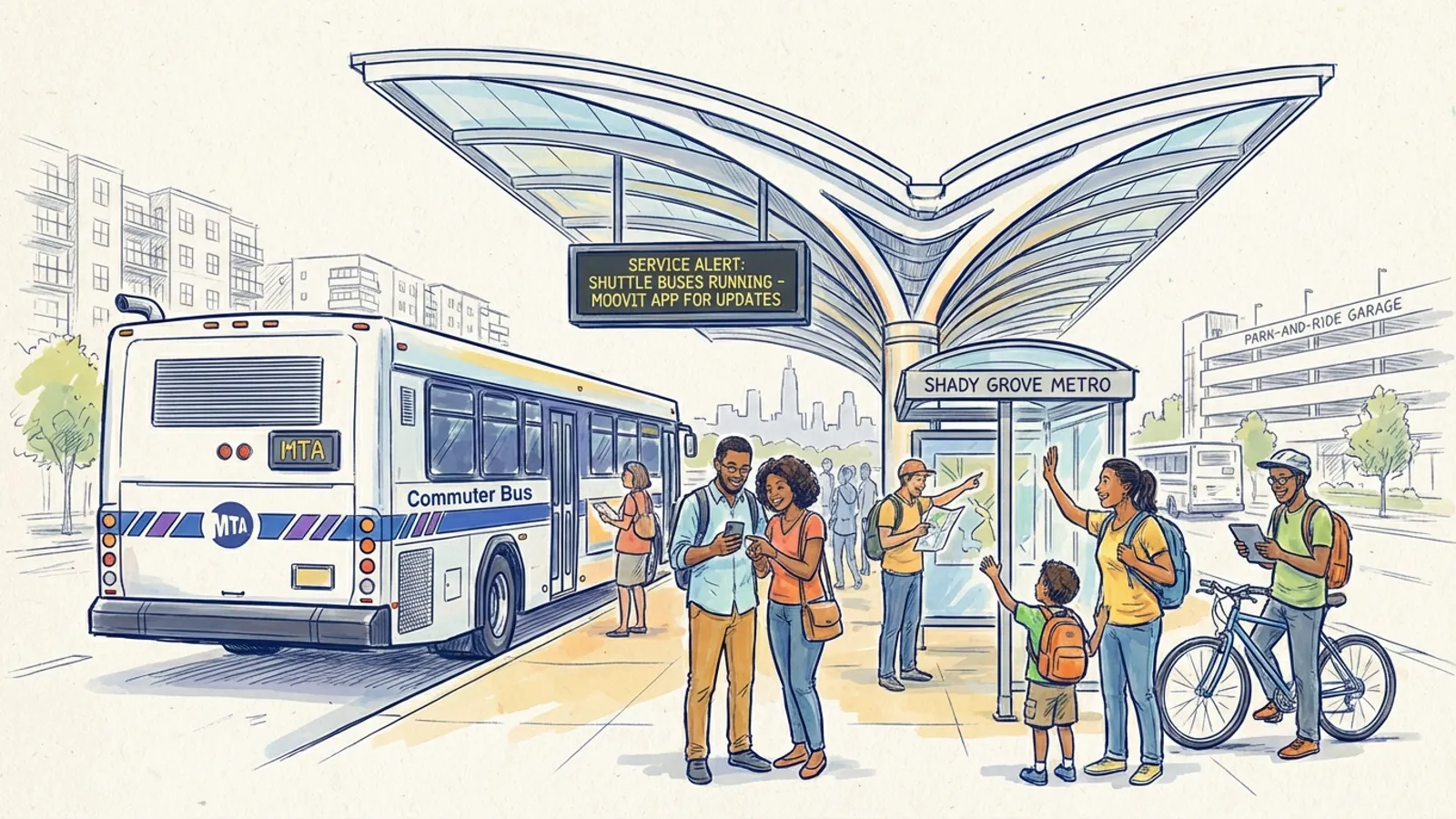 DC-Maryland-Virginia Route 515 Disrupted, Riders Adapt