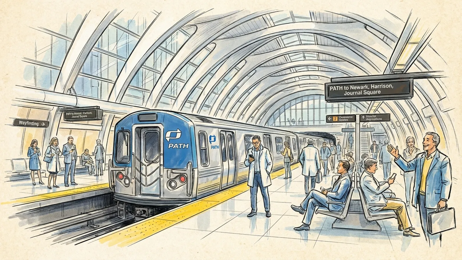 NYC PATH Platforms Shift for Infrastructure Progress