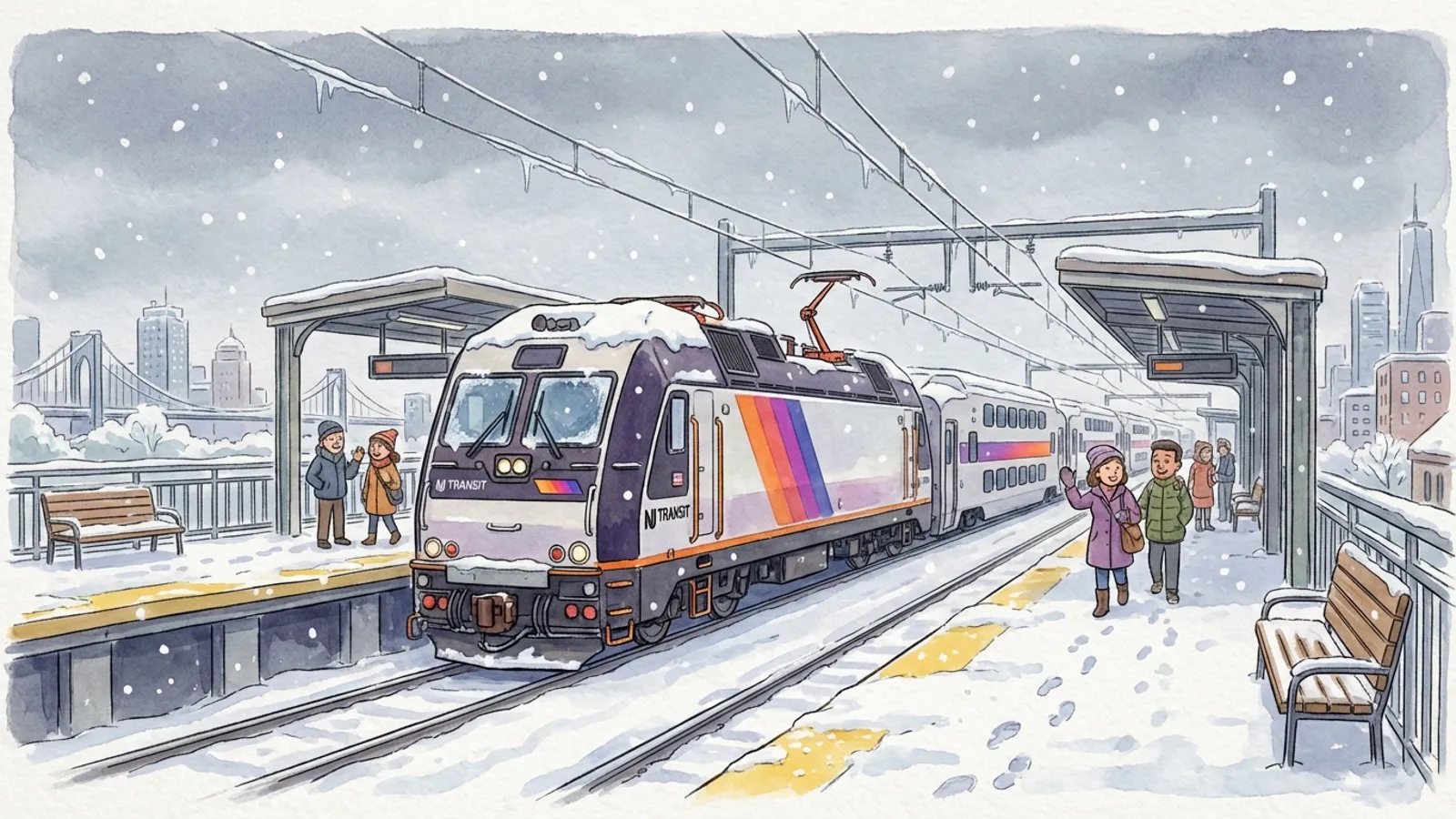 NYC-NJ Transit Preps for Snow — Riders Adapt