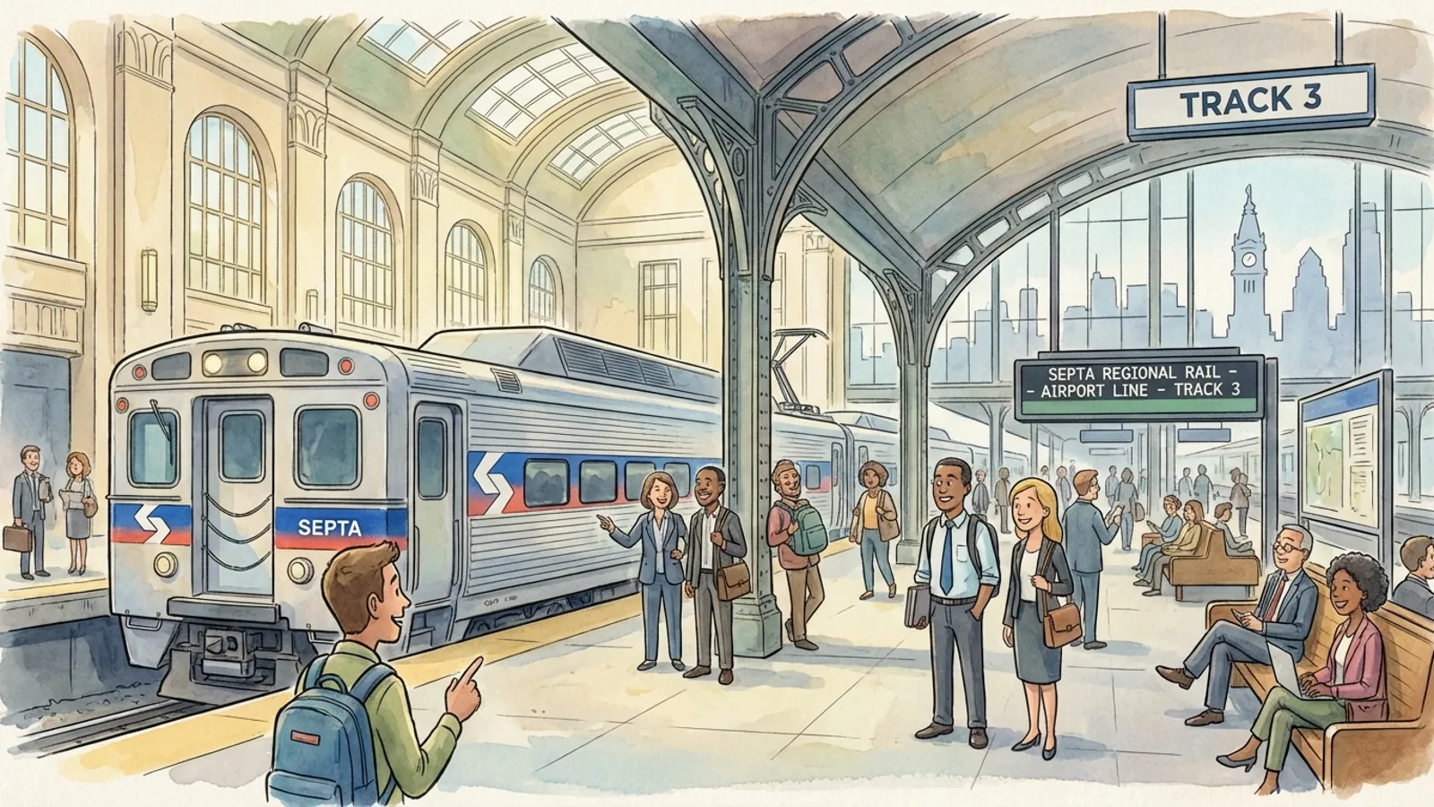 Philadelphia Train Delay Resolved, Riders Adapting