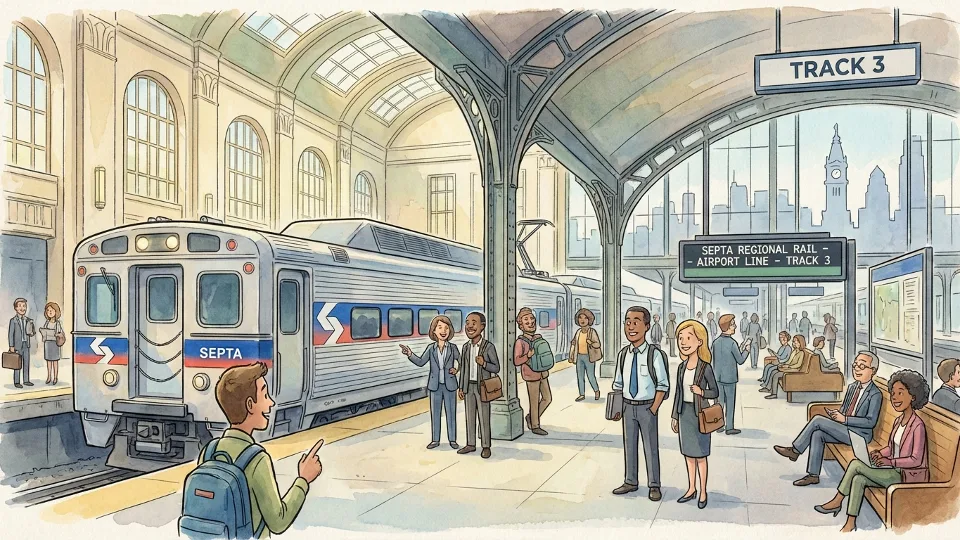 Philadelphia Train Delay Resolved, Riders Adapting