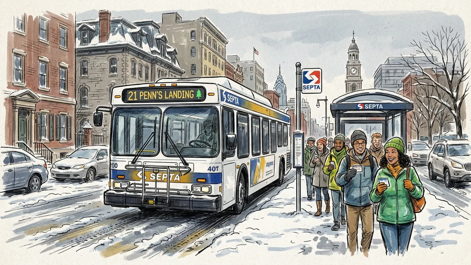 Philadelphia Transit Adapts to Winter Storm