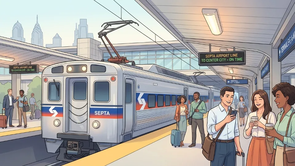 Philadelphia SEPTA Riders Navigate Minor Airport Delay