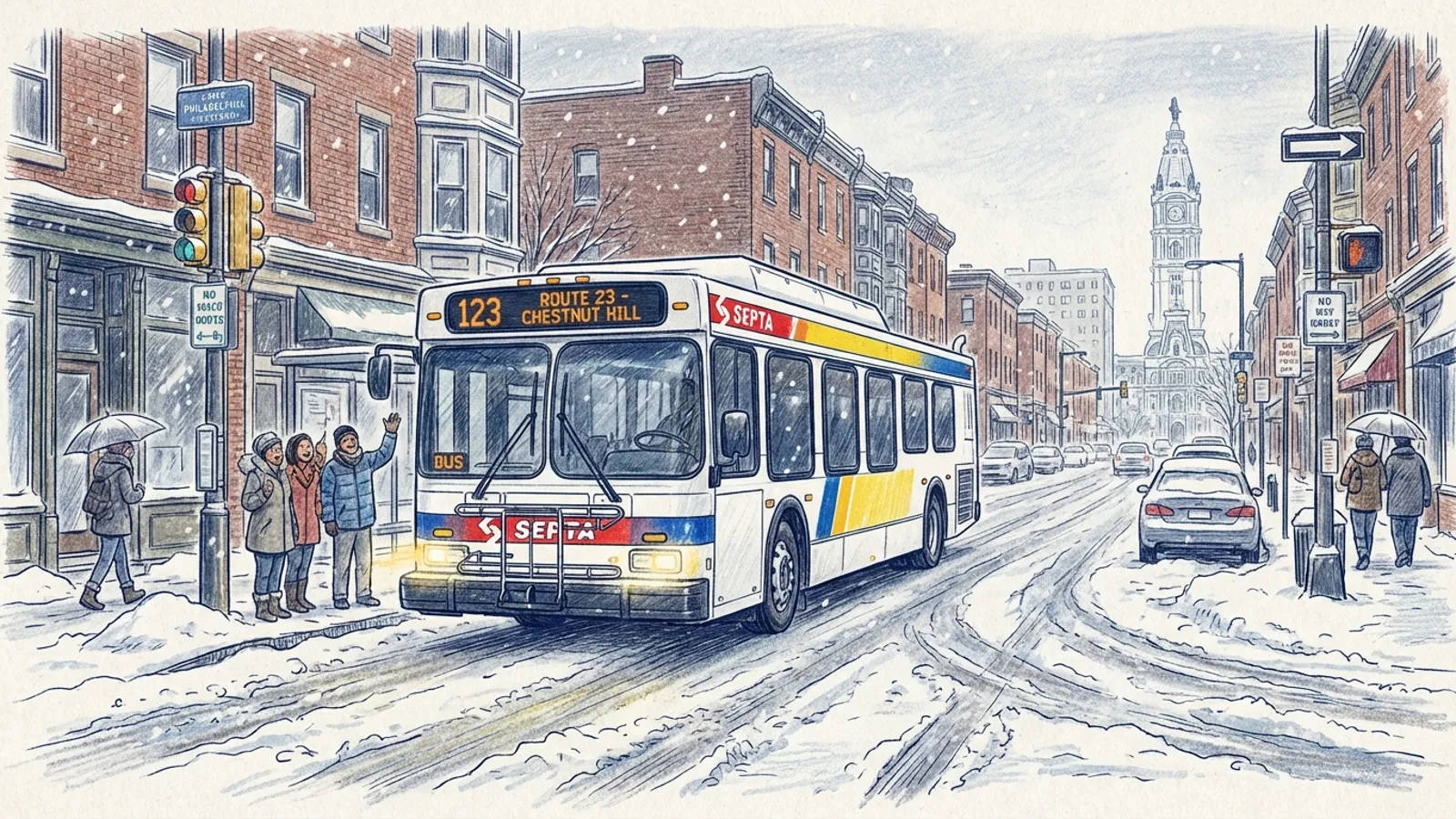 Philadelphia Transit Preps for Sunday Snow