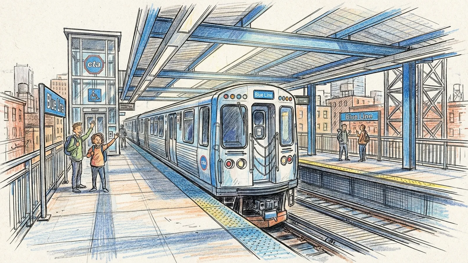 Chicago Blue Line Elevator Out — Repairs Underway