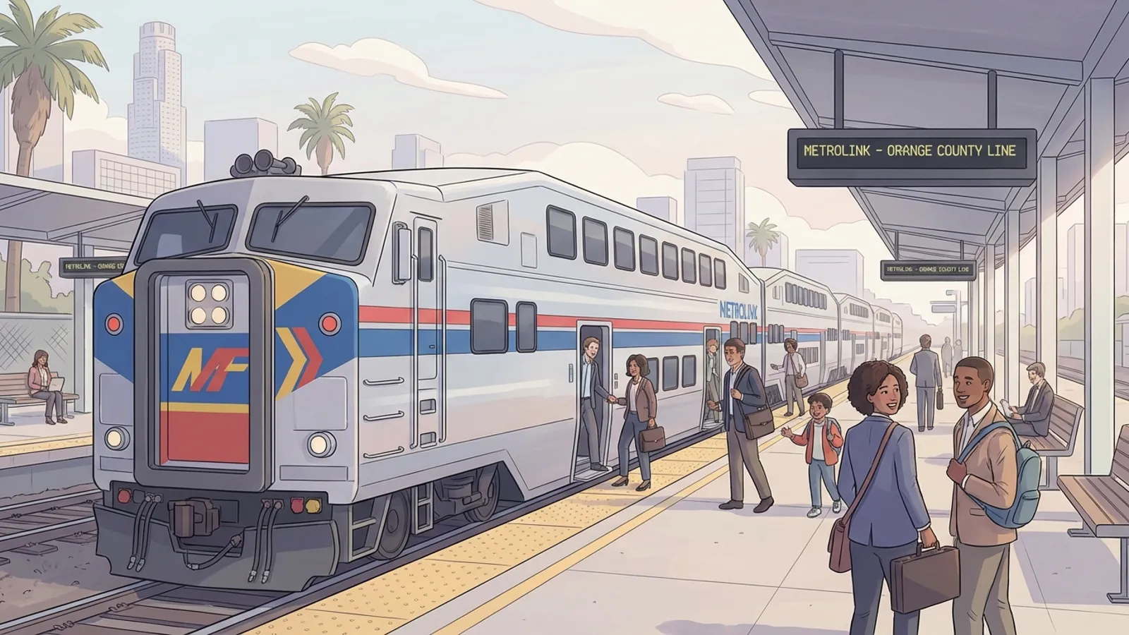 LA Metrolink Keeps Commuters Moving on MLK Day