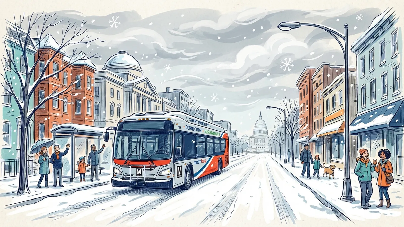 DC-Maryland-Virginia Metro Keeps 33 Routes Moving Through Storm