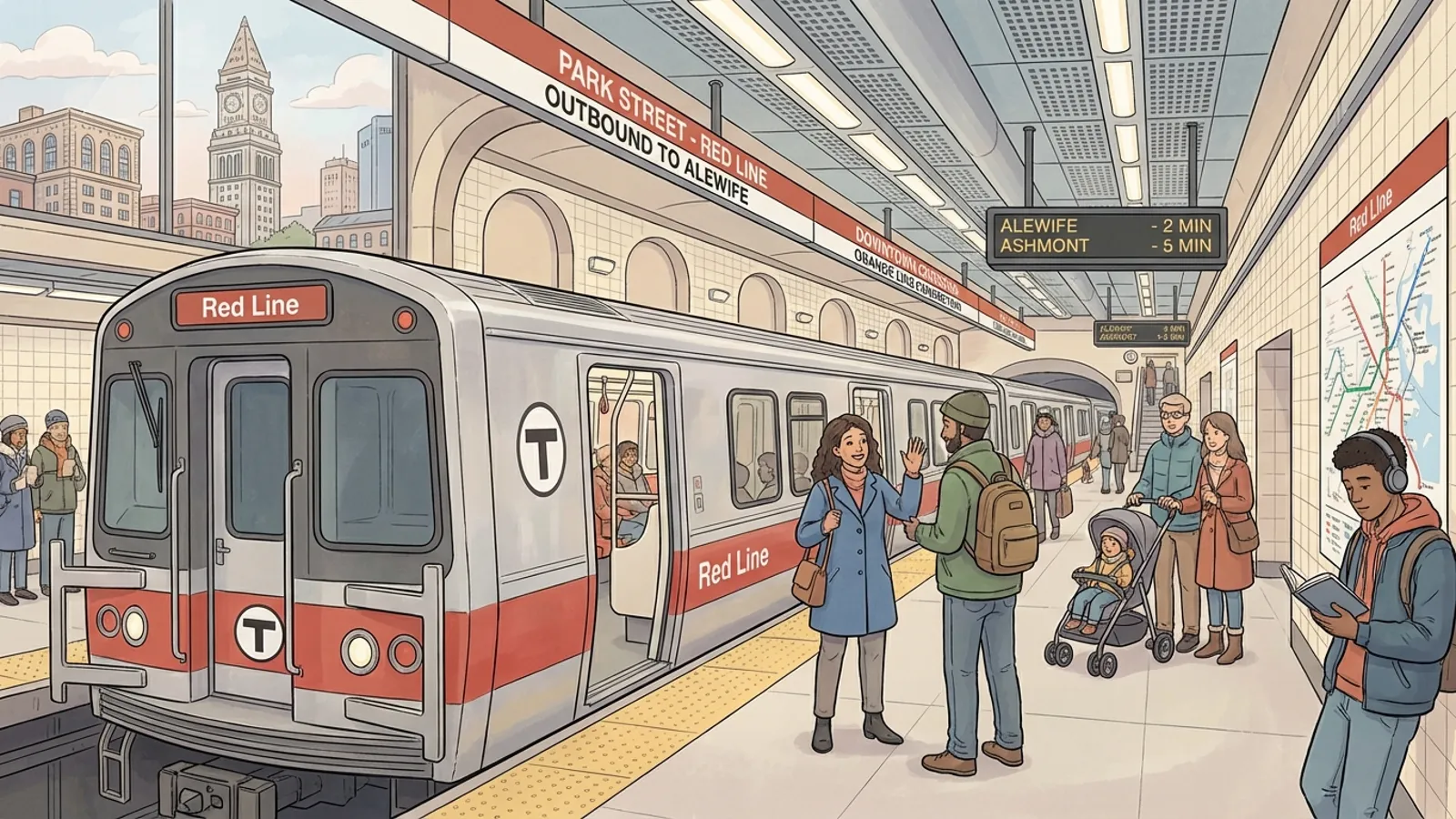 Boston Red Line Restored After Swift Response