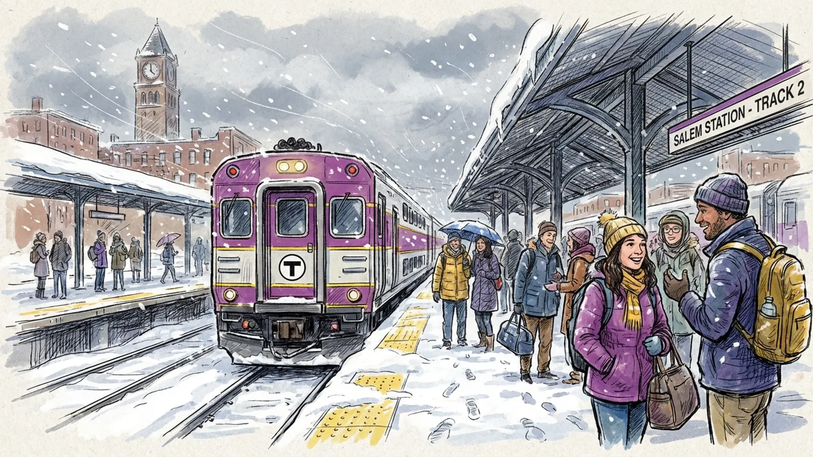 Boston MBTA Adapts Service for Monday Storm