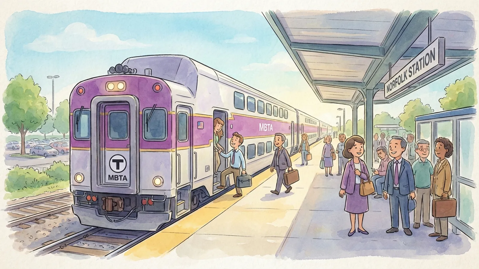 Boston Franklin Line Adapts With Shuttle Service