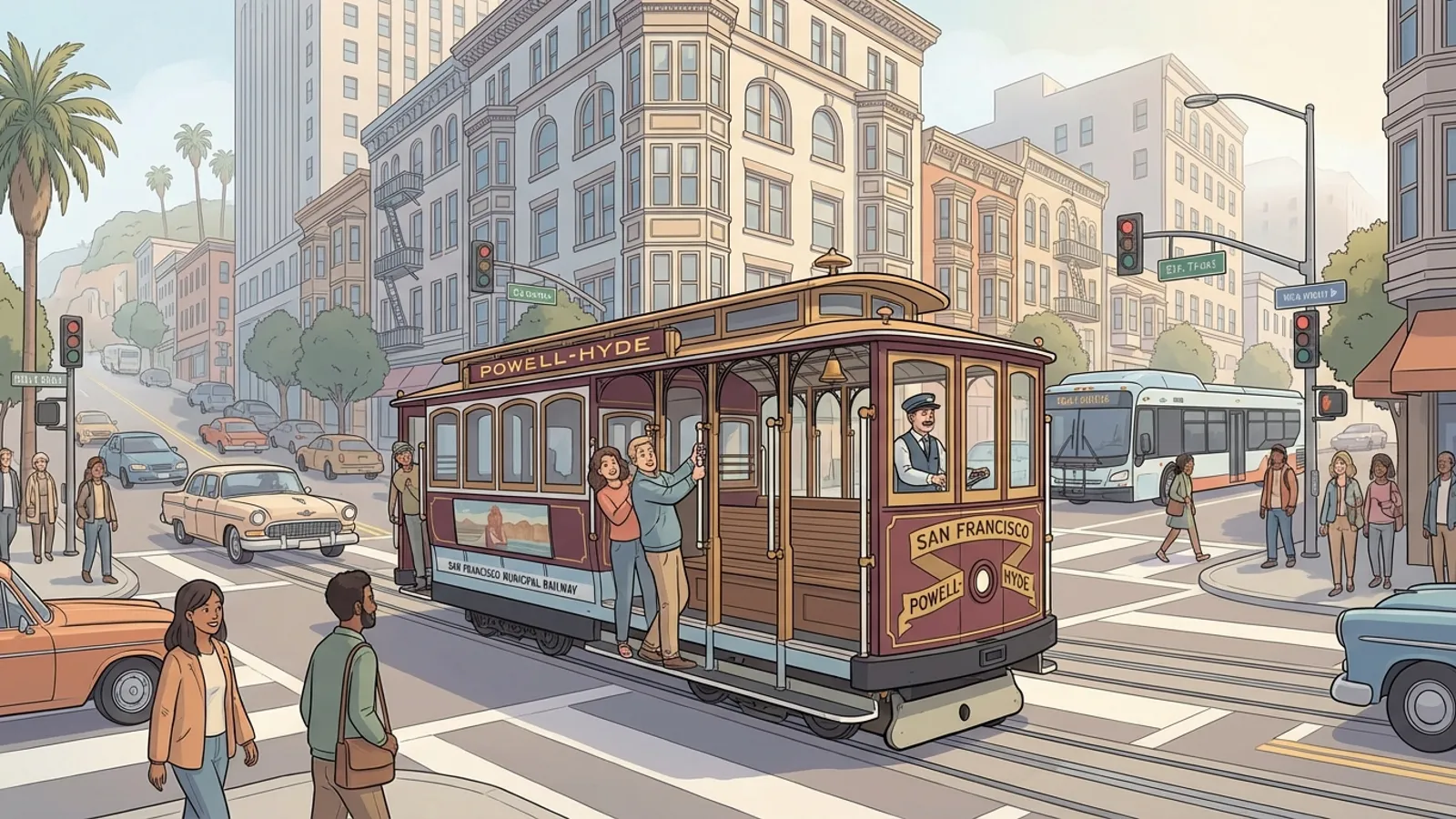 SF Cable Car Clears Traffic, Service Restored