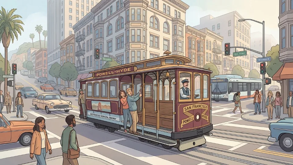 SF Cable Car Clears Traffic, Service Restored