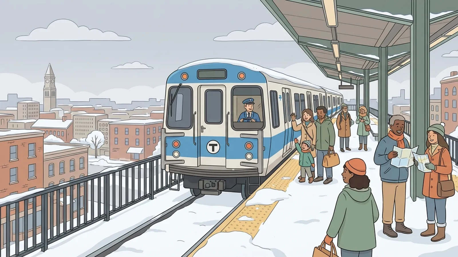 Boston Blue Line Adapts to Winter Weather Challenge