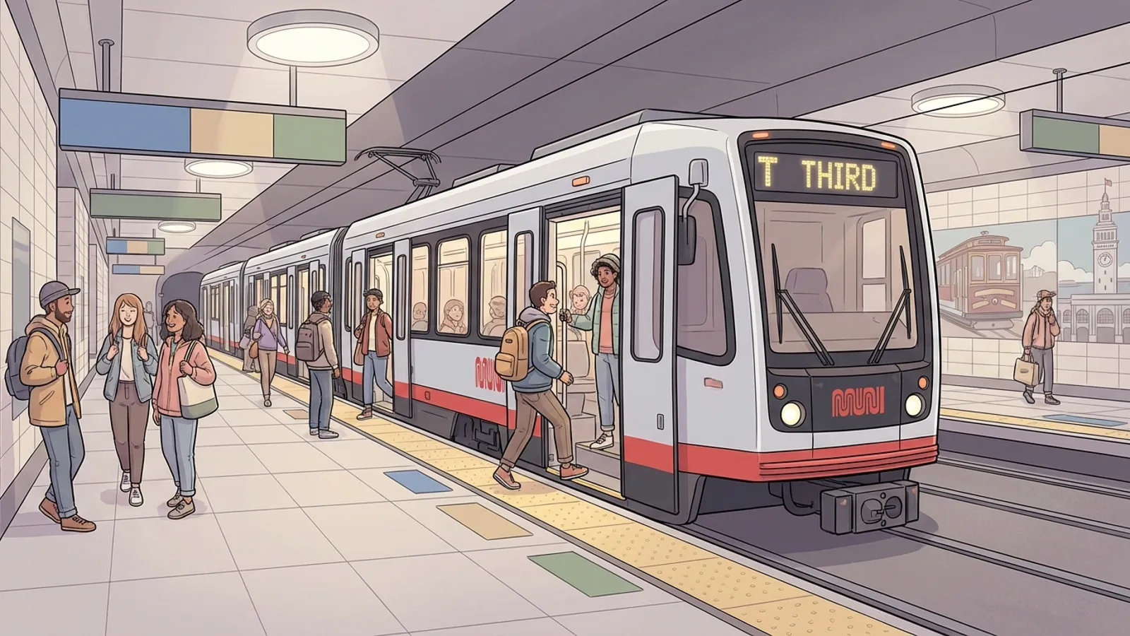 SF T Third Line Back on Track After Bridge Clear