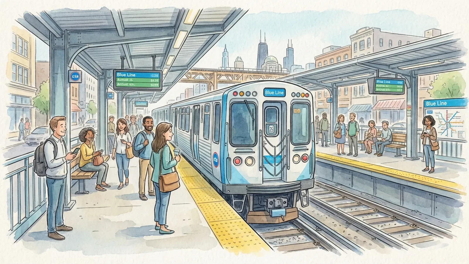 Chicago Blue Line Adapts With Single-Track Solution