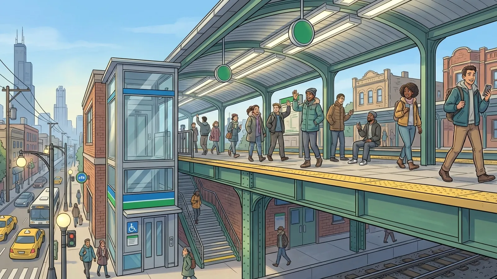 Chicago Damen Station Elevator Down — Repairs Underway