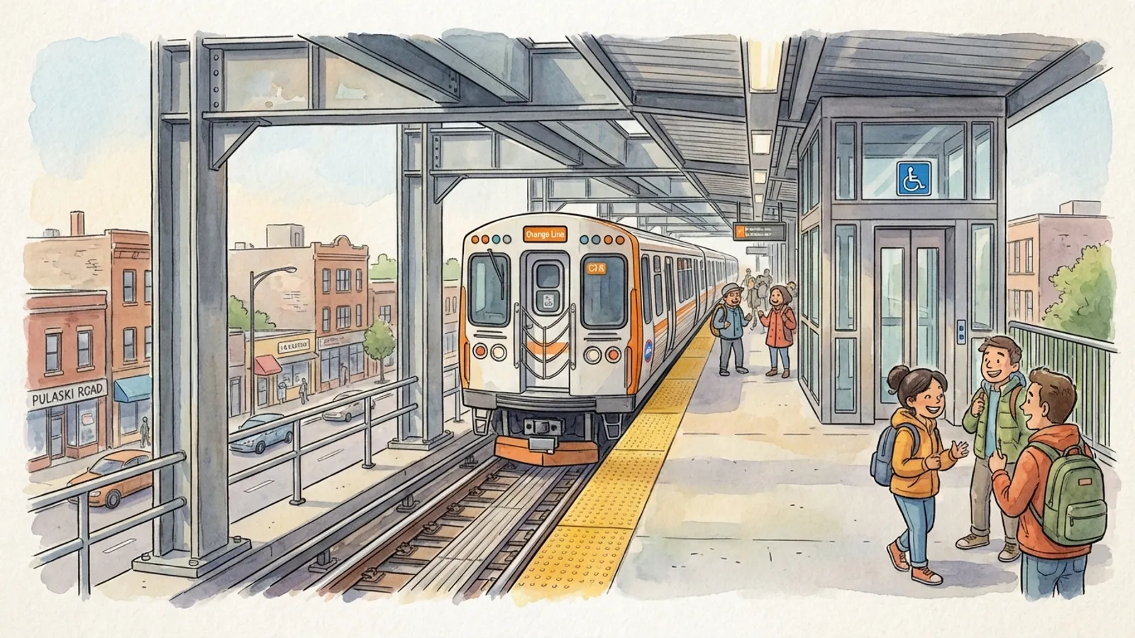 Chicago CTA Works to Restore Pulaski Orange Line Access