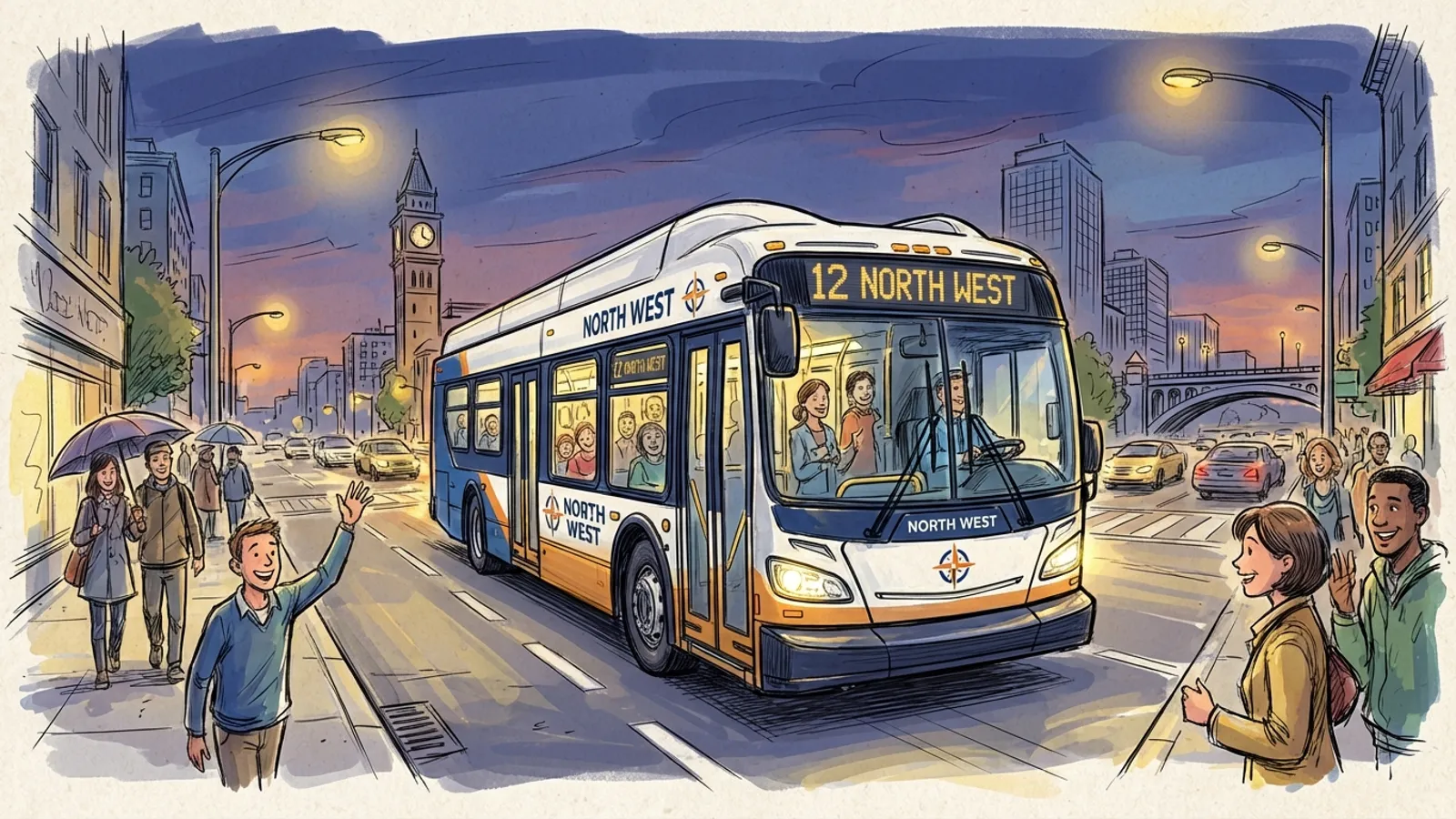 North West Routes 82 & 82A Adapt Evening Service