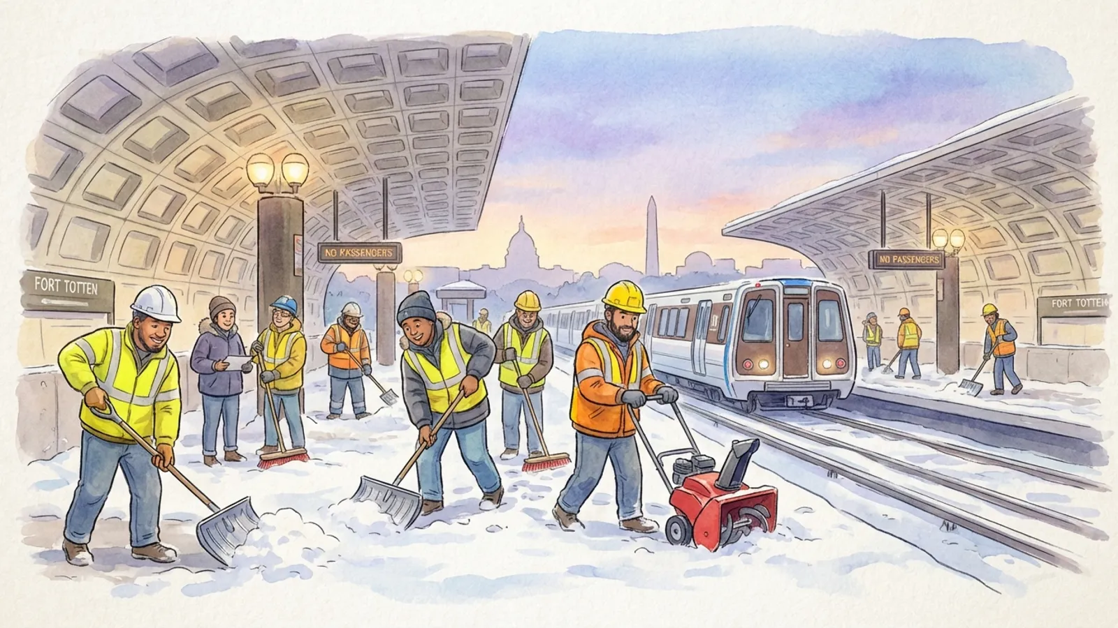 DC-Maryland-Virginia Metro Crews Keep Stations Safe