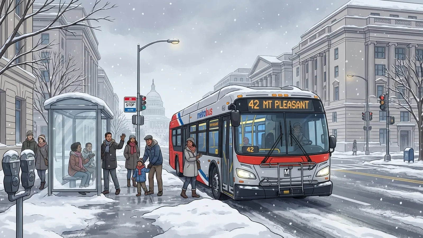 DC-Maryland-Virginia Metro Adapts to Winter Storm