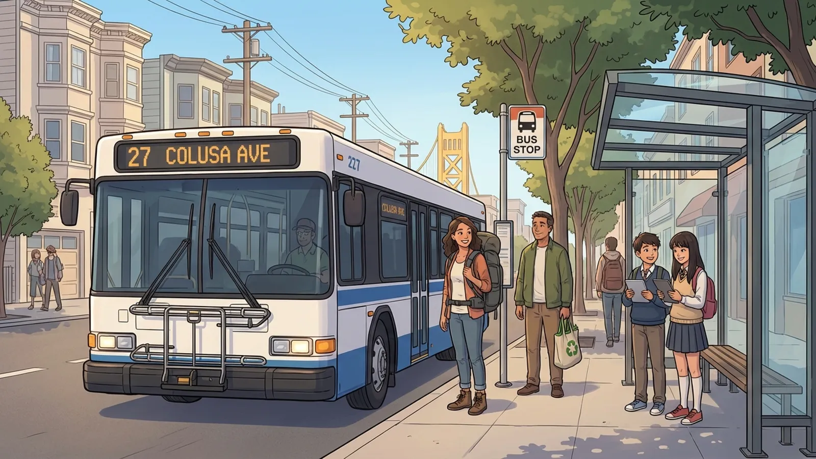 SF Line 27 Adapts Service for Colusa Ave Work