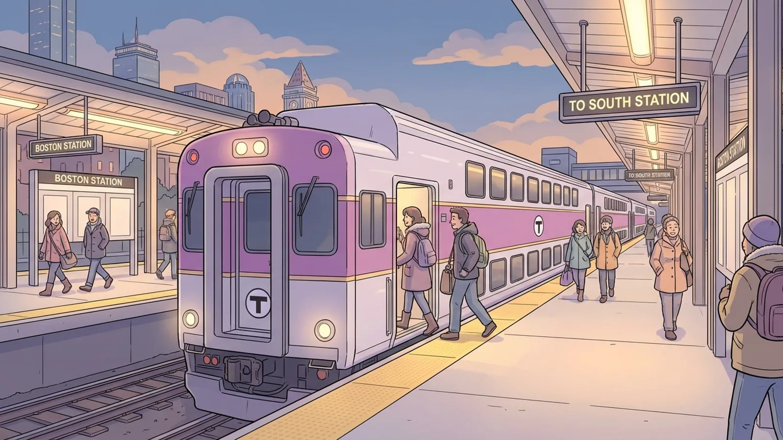 Boston MBTA Adds Playoff Trains for Patriots Fans