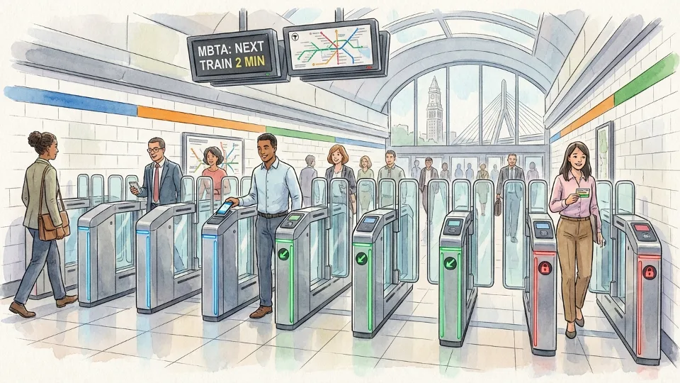 Boston's MBTA Tests New Fare Gates at South Station