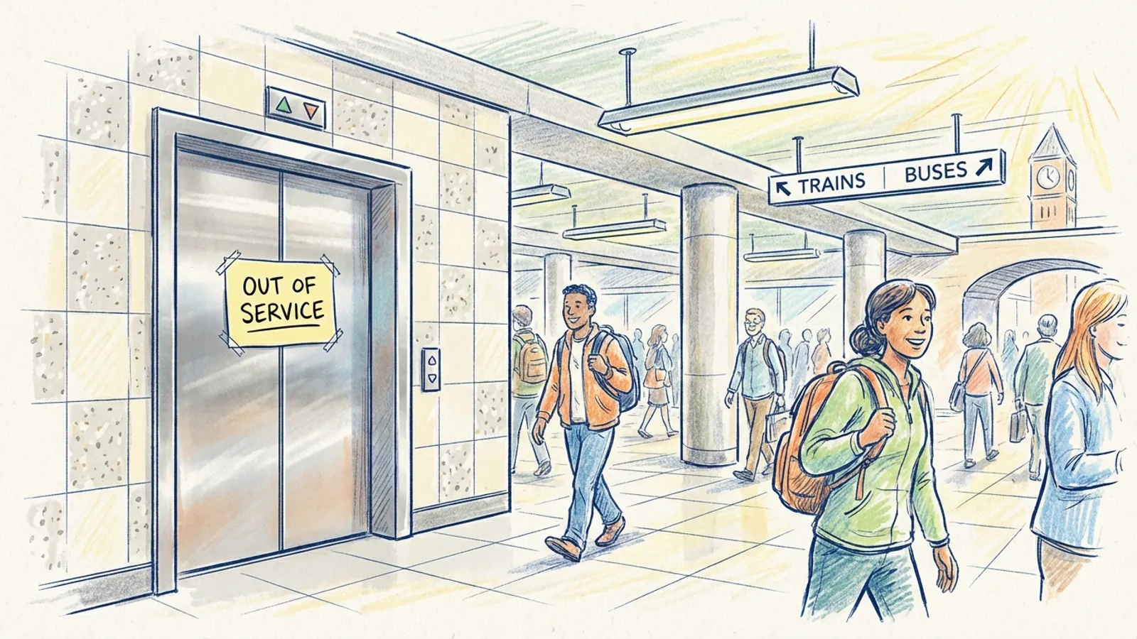 Hoboken Station Adapts During Elevator Repair