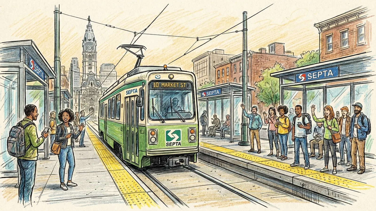 Philadelphia Trolleys Suspended — Crews Work to Restore