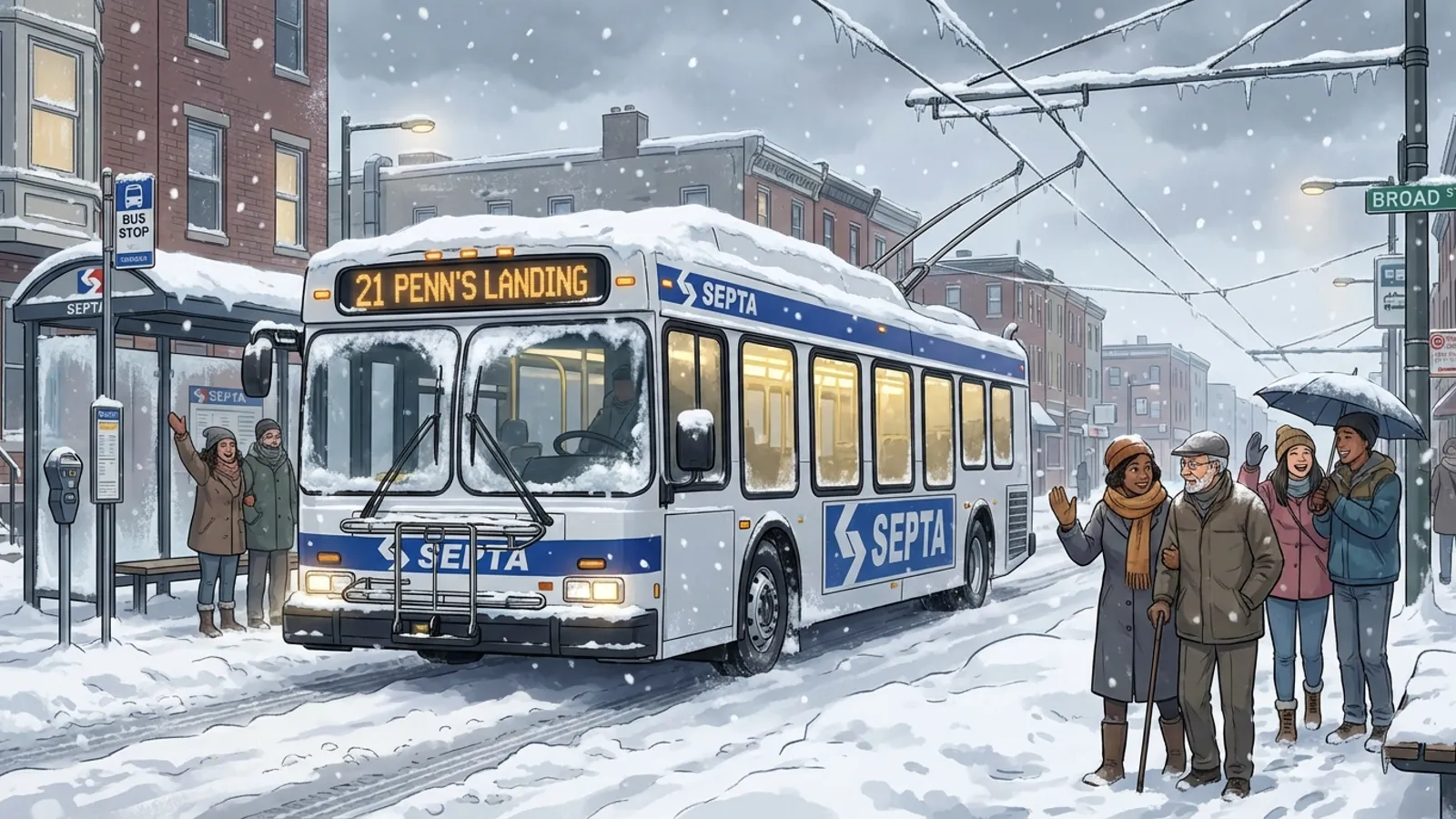 Philadelphia Transit Adapts to Historic Snowfall