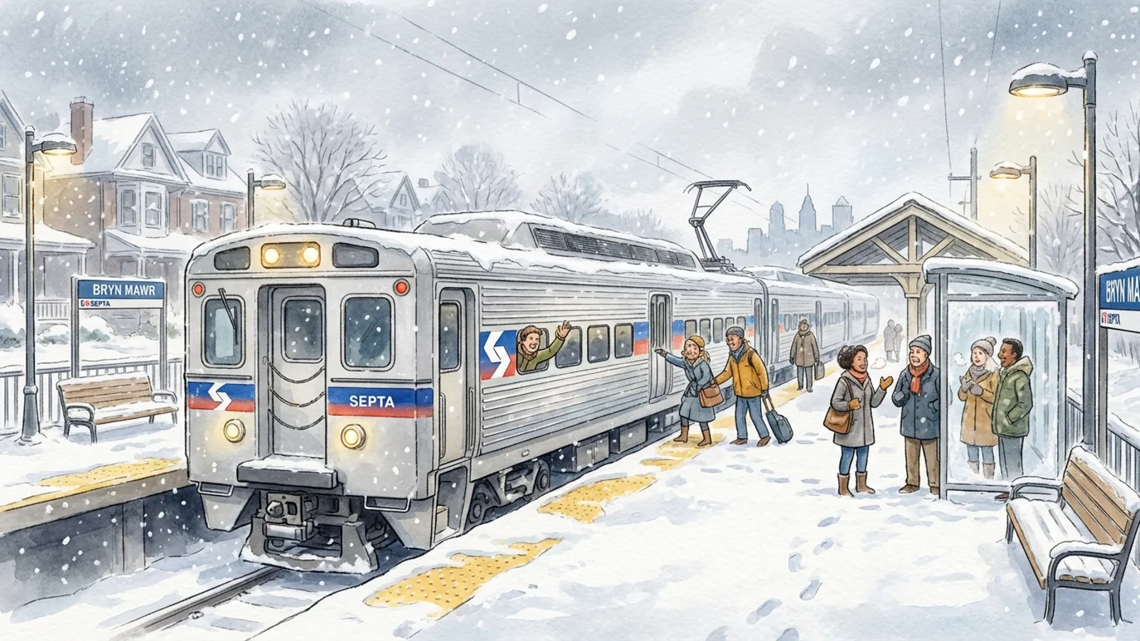 Philadelphia Transit Adapts as Winter Storm Tests System