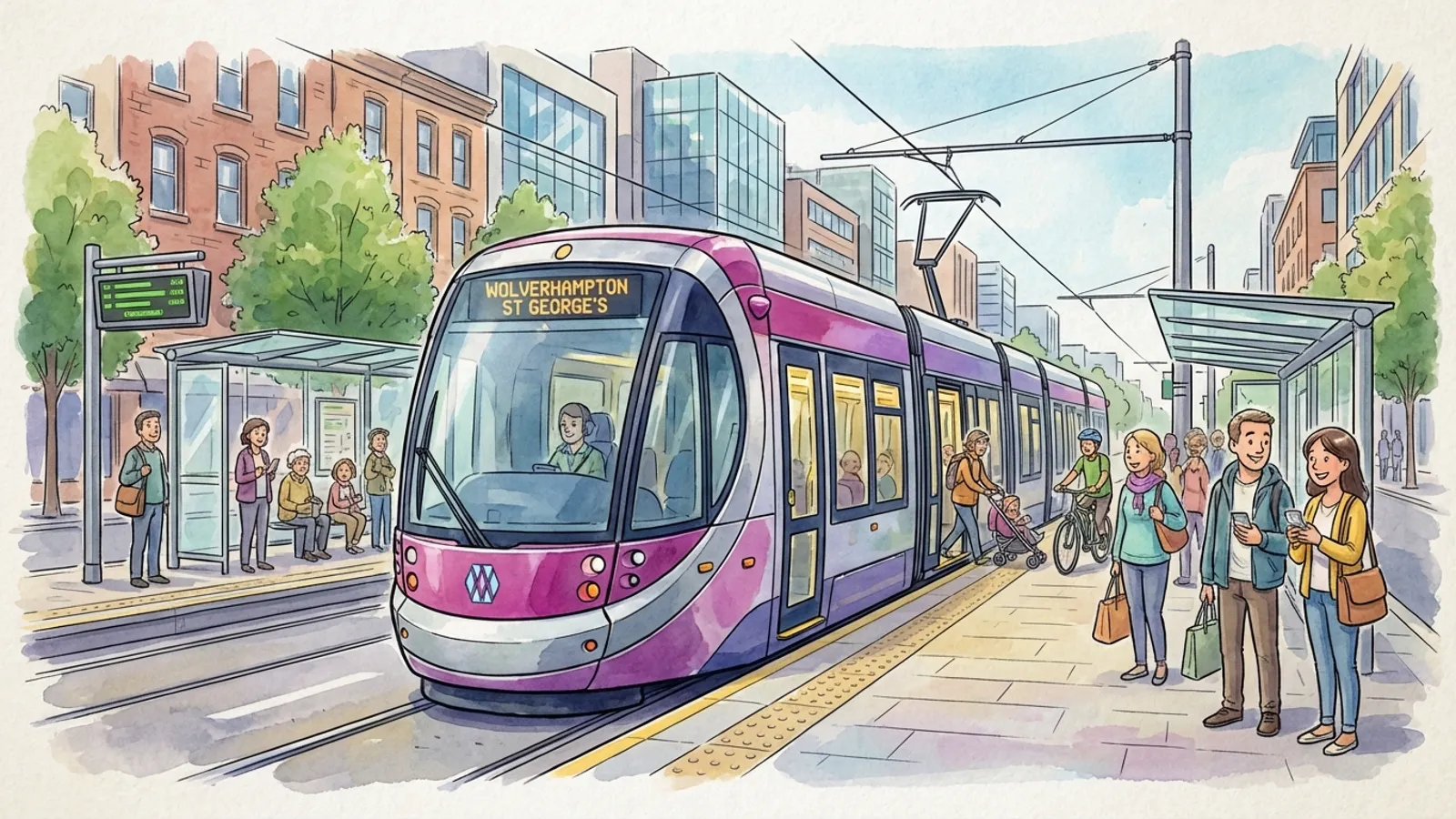 West Midlands Tram Adapts After Bus Blocks Tracks