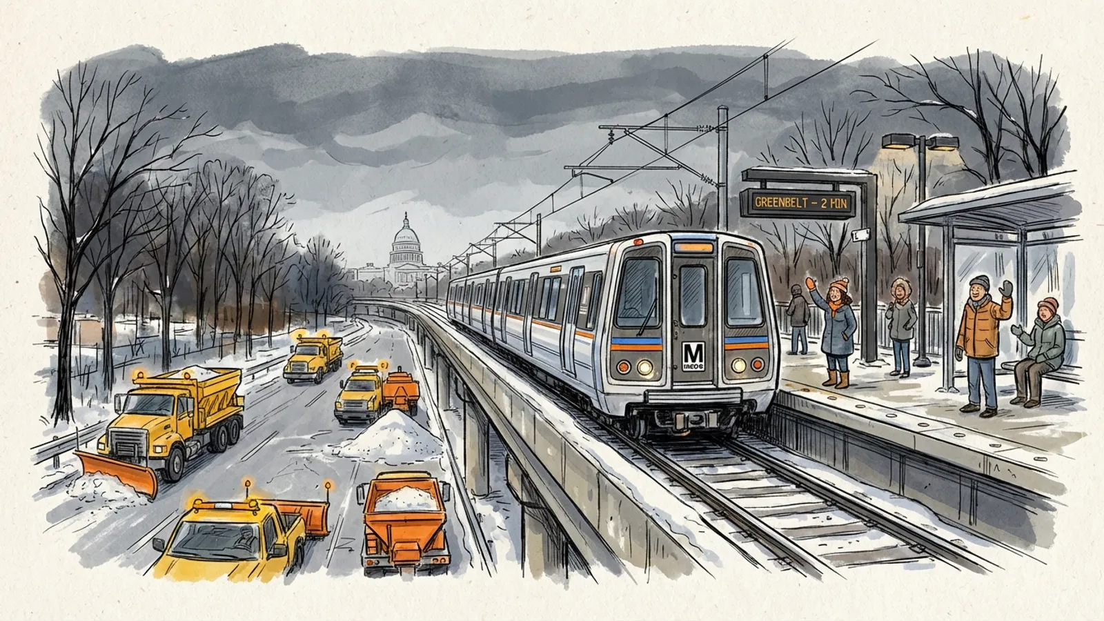 DC-Maryland-Virginia Metro Mobilizes for Winter Storm