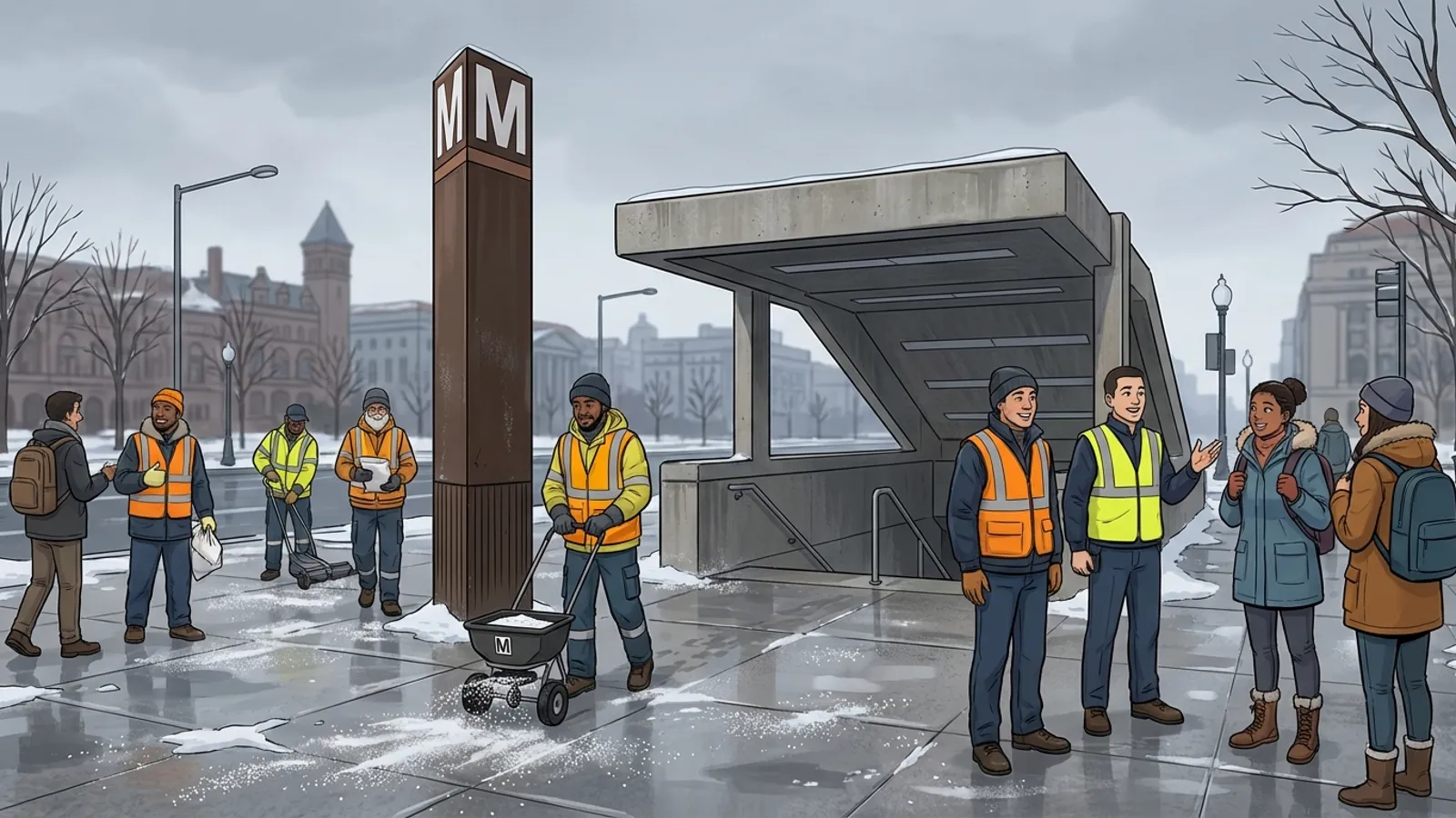 DC Metro Pre-Treats Stations Ahead of Winter Storm