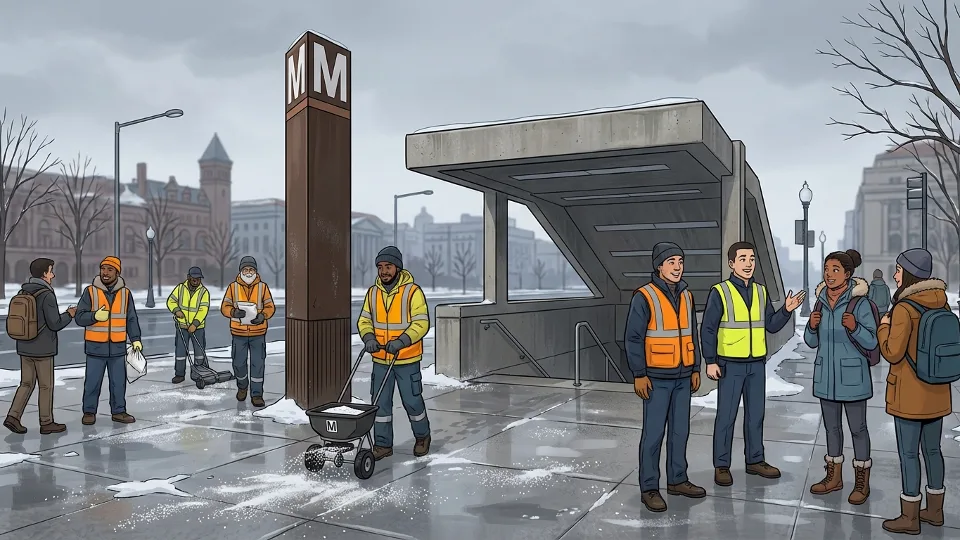 DC Metro Pre-Treats Stations Ahead of Winter Storm
