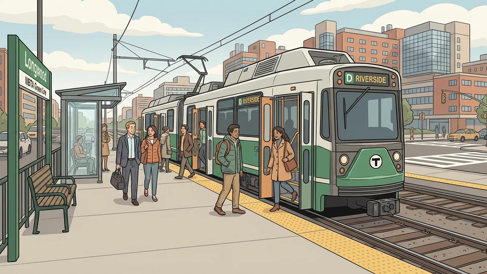 Boston Green Line D Branch Restored After Delay