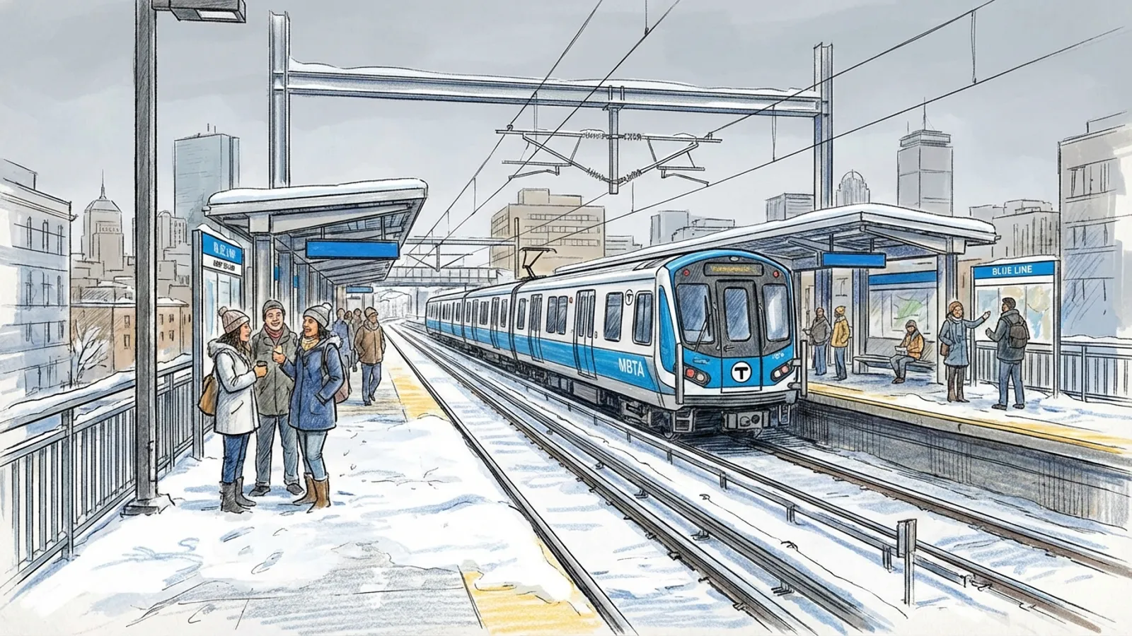 Boston MBTA Adapts Blue Line for Extreme Cold