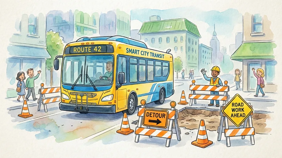 North West Service 46 Adapts to Roadwork