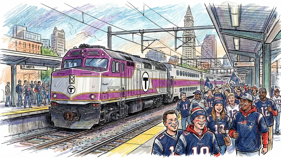 Boston MBTA Adds Game Day Trains for Patriots Fans