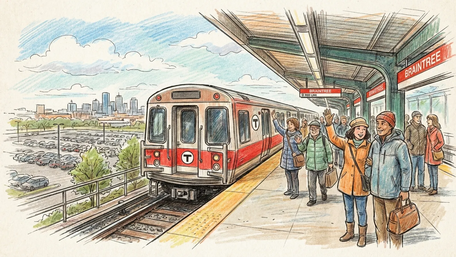 Boston Red Line Bounces Back After Brief Delay