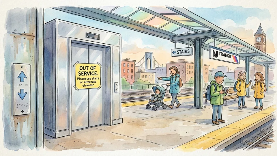 Harrison Station Elevator Out, Alternatives Available