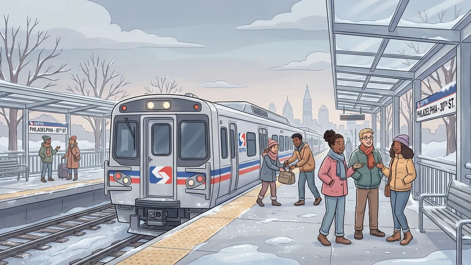Philadelphia SEPTA Prepares for Cold — Riders Adapt