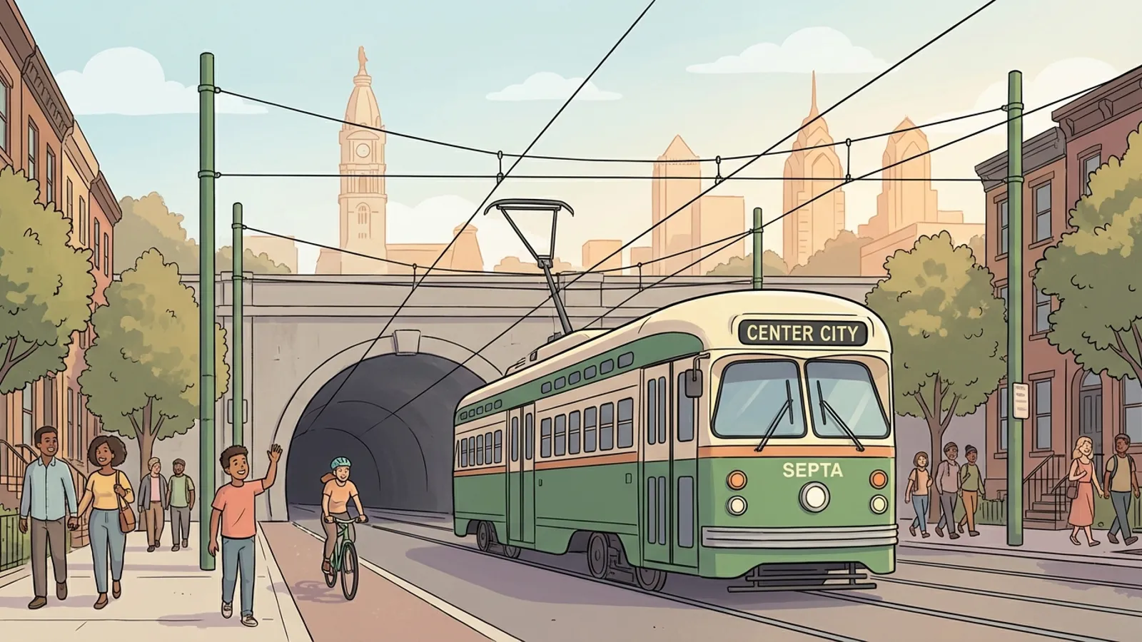 Philadelphia Trolley Tunnel Reopens After Repairs