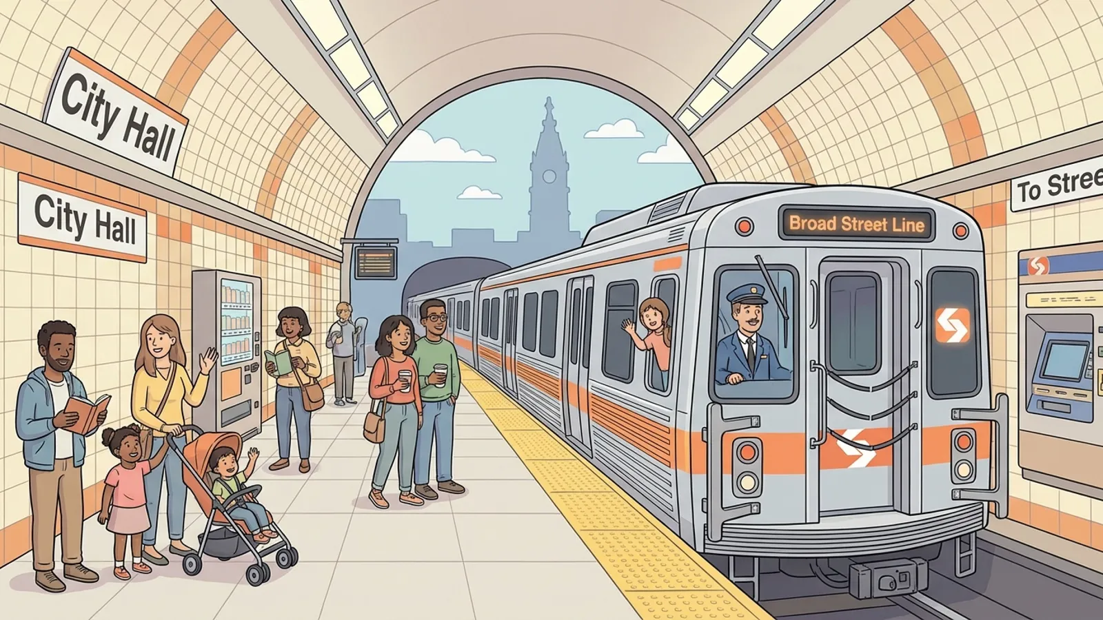 Philadelphia B1 Line Back on Track After Quick Fix