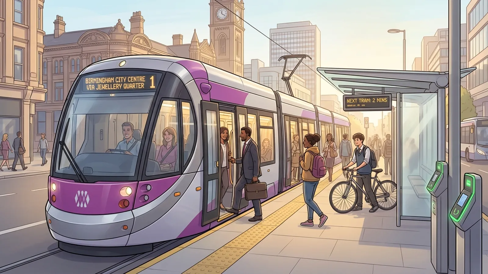 West Midlands Trams Adapt to Station Closure